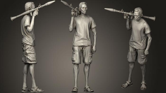 Military figurines (STKW_0508) 3D model for CNC machine